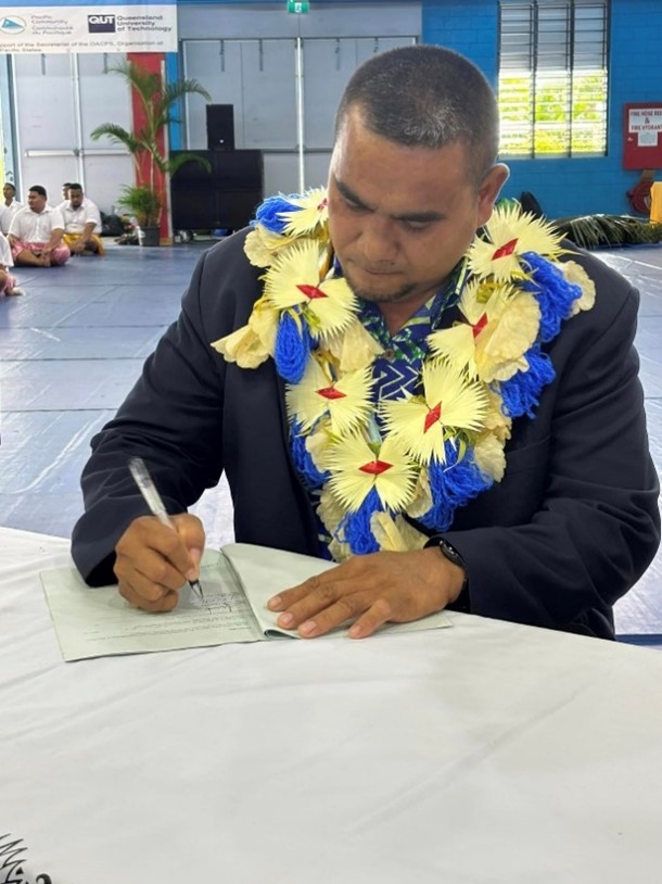 Signing of the Memorandum of Understanding between the Rotuma Island Council and Fiji Rotuman Association